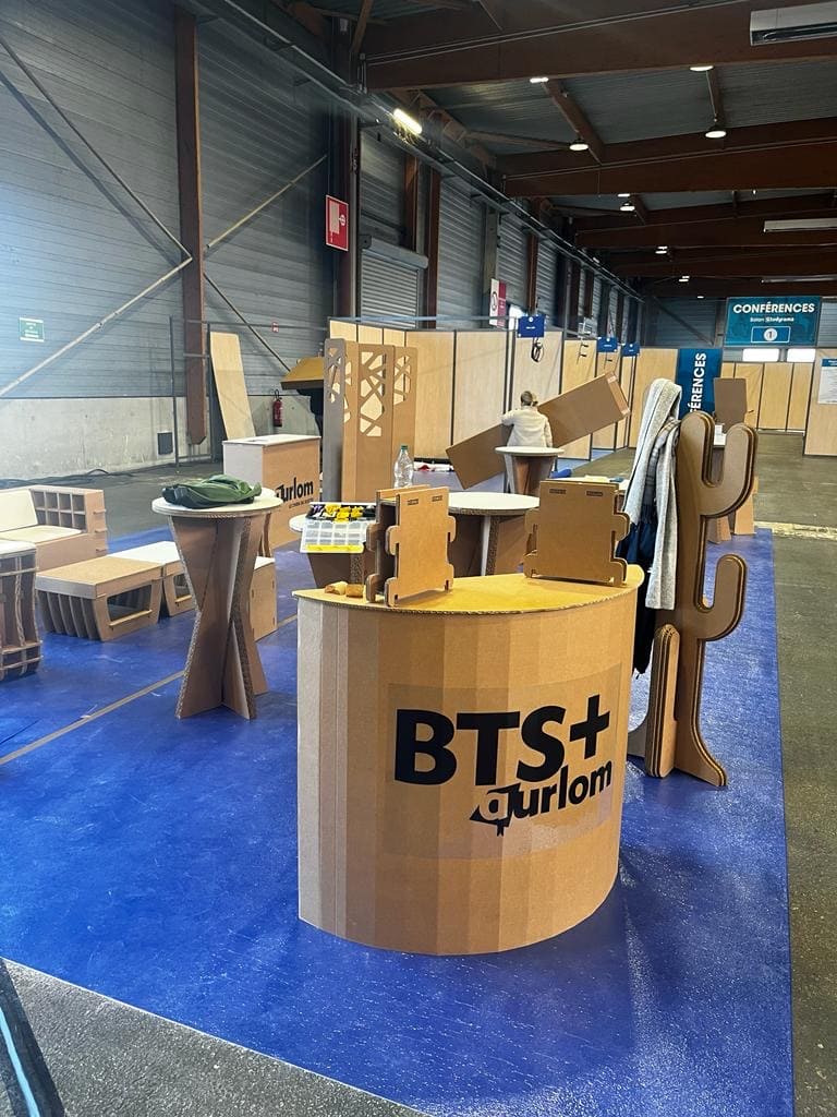Aménagement de stand écoresponsable pour le Salon de l&rsquo;Orientation et du BTS au Paris Event Center à la Villette