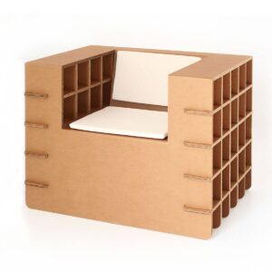 Fauteuil en carton mont blanc