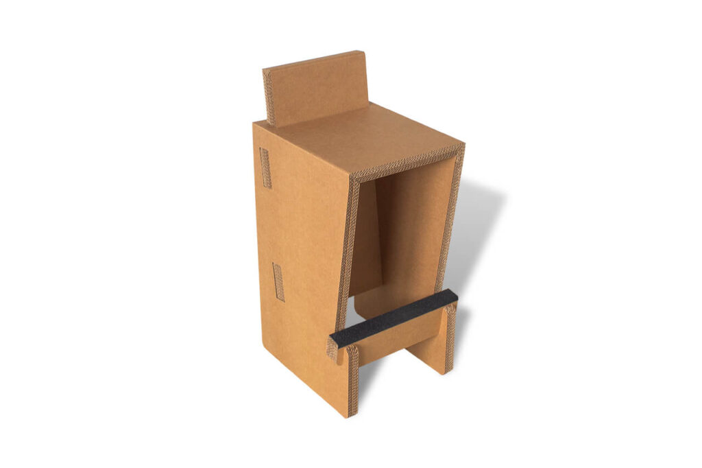 Tabouret haut en carton BALDO
