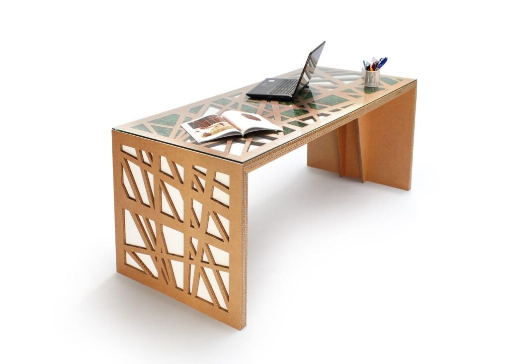 Bureau en carton WEISSHORN