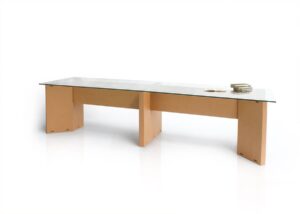 Table de réunion en carton SIMIEN pour 14 personnes