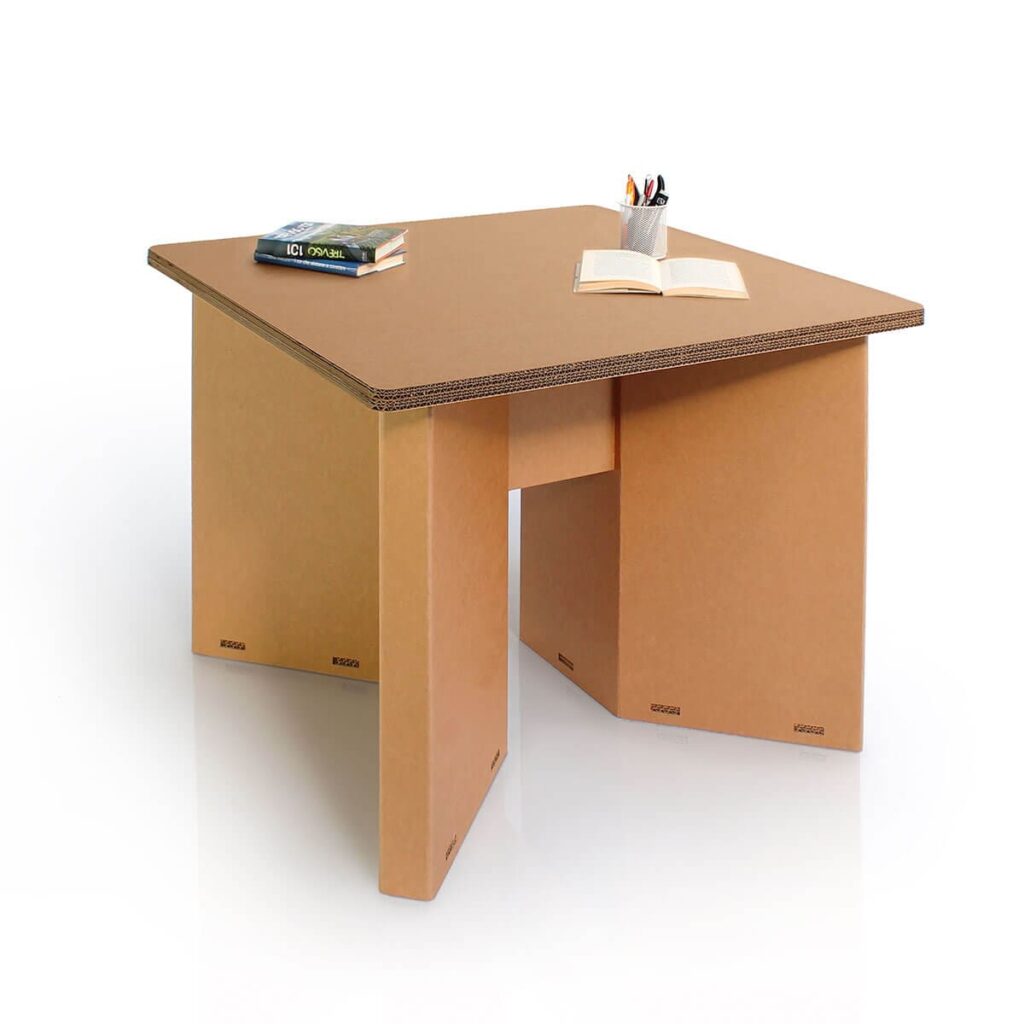 Table de réunion en carton SIMIEN pour 4 personnes