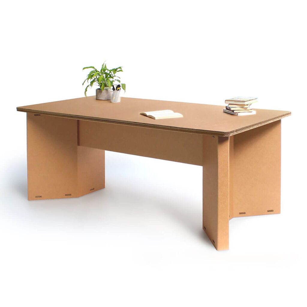 Table de réunion en carton SIMIEN pour 6 ou 8 personnes