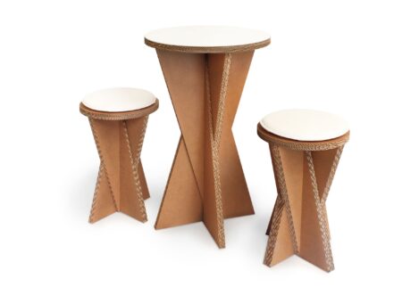 Table haute en carton OLYMPE
